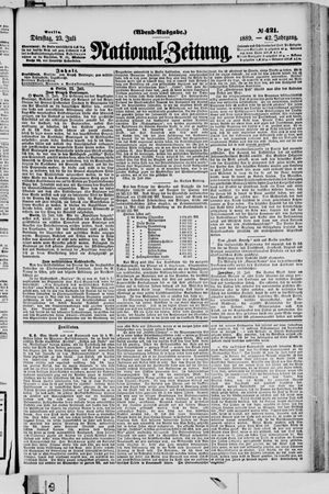 Nationalzeitung vom 23.07.1889