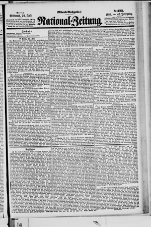 Nationalzeitung vom 24.07.1889