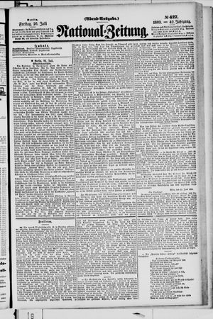 Nationalzeitung vom 26.07.1889