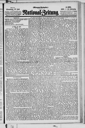 Nationalzeitung on Jul 27, 1889