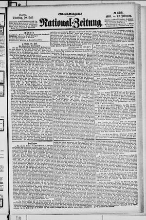 Nationalzeitung vom 30.07.1889