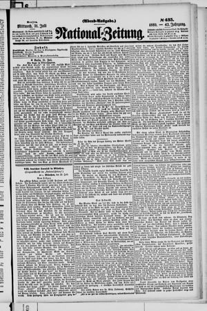 Nationalzeitung vom 31.07.1889