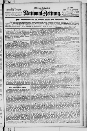 Nationalzeitung on Aug 1, 1889