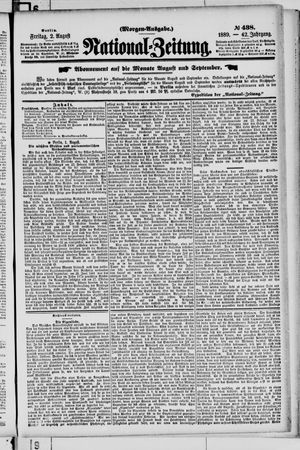 Nationalzeitung vom 02.08.1889