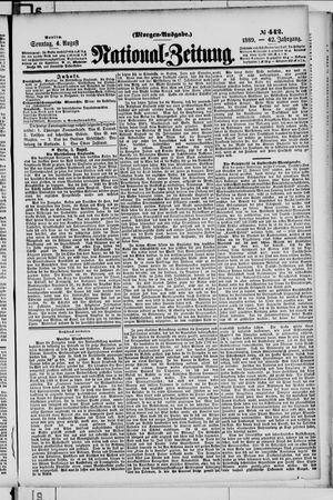 Nationalzeitung vom 04.08.1889