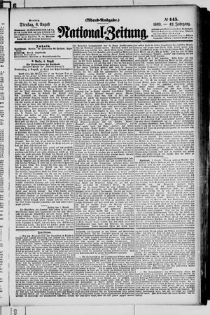 Nationalzeitung vom 06.08.1889