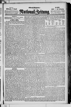 Nationalzeitung on Aug 7, 1889