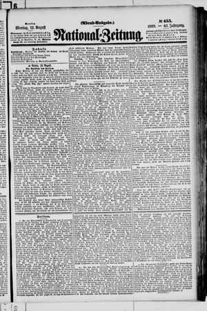 Nationalzeitung on Aug 12, 1889