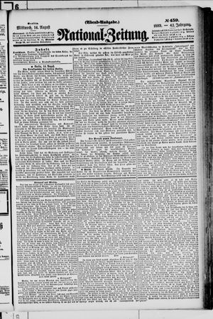 Nationalzeitung vom 14.08.1889