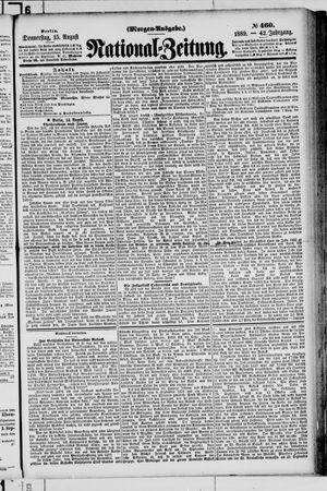 Nationalzeitung vom 15.08.1889