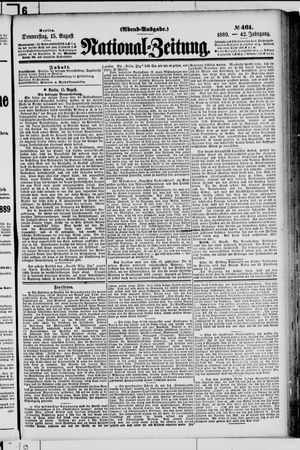 Nationalzeitung vom 15.08.1889