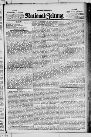 Nationalzeitung on Aug 17, 1889
