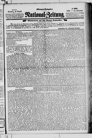 Nationalzeitung vom 18.08.1889