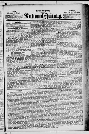 Nationalzeitung vom 19.08.1889