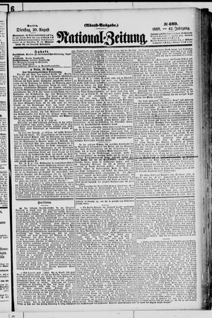 Nationalzeitung on Aug 20, 1889