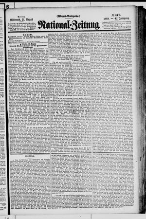Nationalzeitung vom 21.08.1889