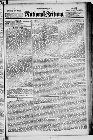 National-Zeitung vom 27.08.1889