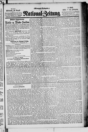 Nationalzeitung vom 28.08.1889