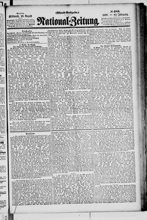 Nationalzeitung vom 28.08.1889