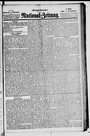 National-Zeitung vom 04.09.1889
