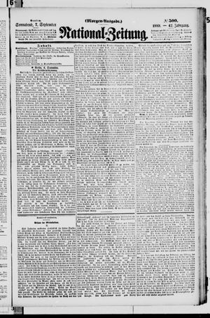 National-Zeitung vom 07.09.1889