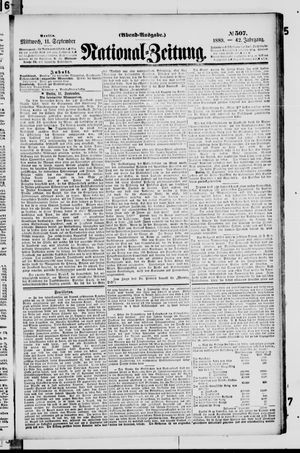 Nationalzeitung vom 11.09.1889
