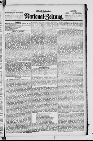 National-Zeitung vom 12.09.1889