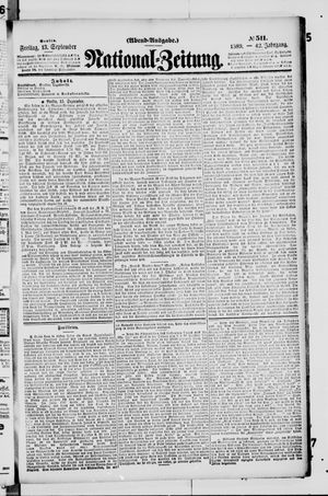 National-Zeitung vom 13.09.1889