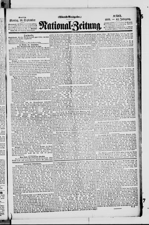 National-Zeitung vom 16.09.1889