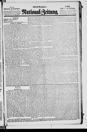 National-Zeitung vom 18.09.1889