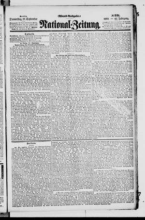 National-Zeitung vom 19.09.1889