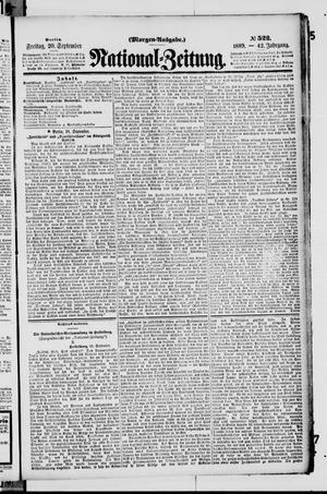National-Zeitung vom 20.09.1889