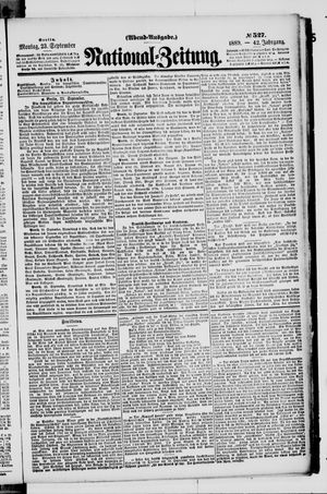 National-Zeitung vom 23.09.1889