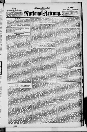 National-Zeitung vom 27.09.1889