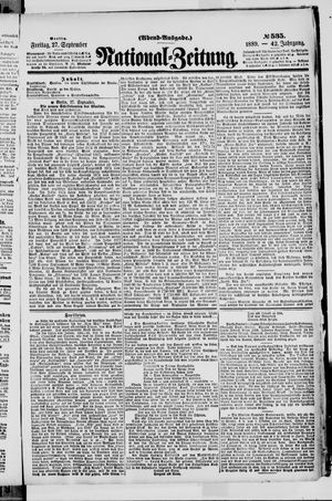 National-Zeitung vom 27.09.1889