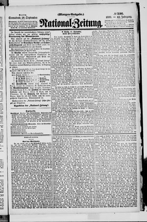 National-Zeitung vom 28.09.1889