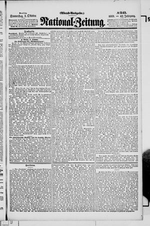 National-Zeitung vom 03.10.1889
