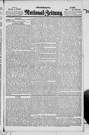 National-Zeitung vom 04.10.1889