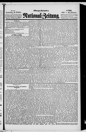 National-Zeitung on Oct 10, 1889