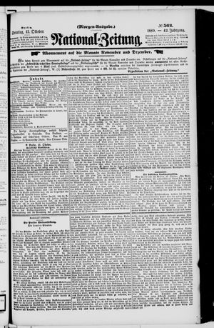 National-Zeitung vom 13.10.1889