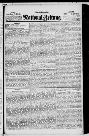 National-Zeitung vom 17.10.1889