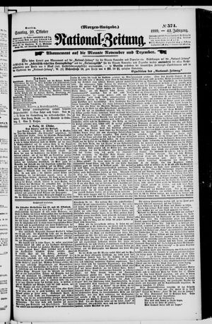 National-Zeitung vom 20.10.1889