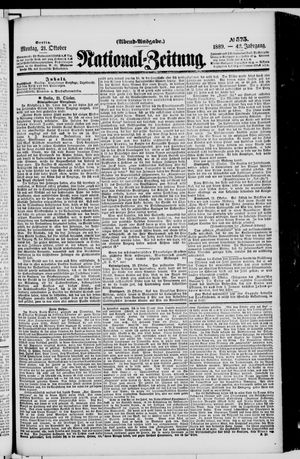 National-Zeitung vom 21.10.1889