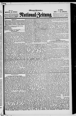 National-Zeitung vom 23.10.1889