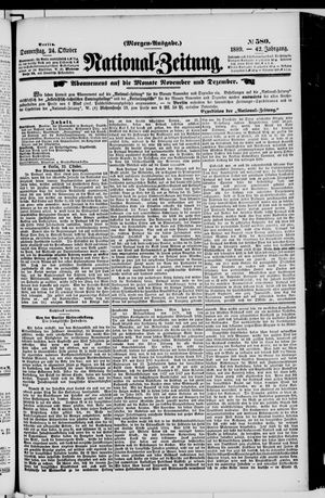 National-Zeitung vom 24.10.1889