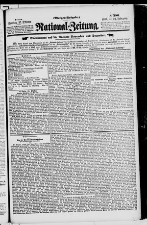 National-Zeitung vom 27.10.1889
