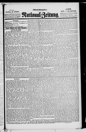 National-Zeitung vom 29.10.1889