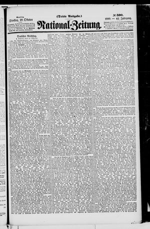 National-Zeitung vom 29.10.1889