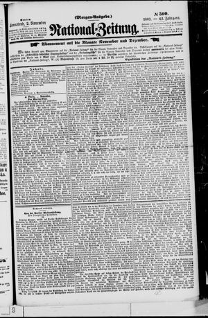 National-Zeitung vom 02.11.1889