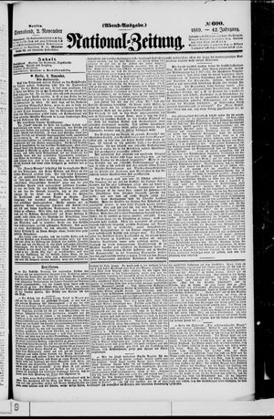 National-Zeitung vom 02.11.1889